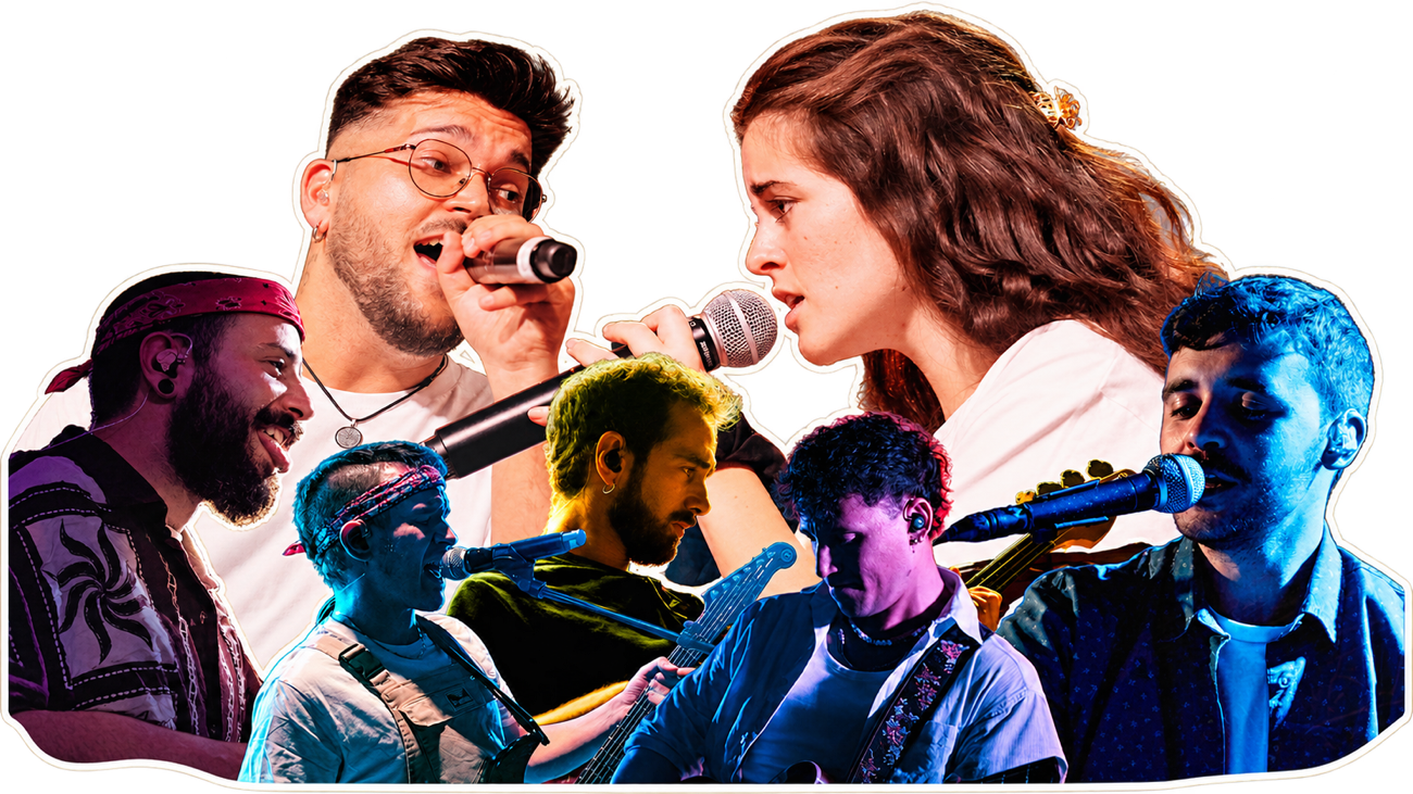 El Baile de Fin de Curso: collage oficial de la banda en concert